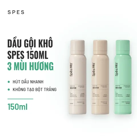 Dầu Gội Khô Spes Washing-Free Hair Spray 150ml