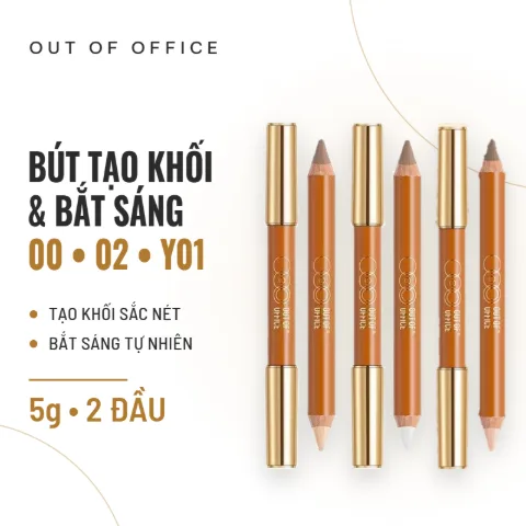 Bút Tạo Khối Và Bắt Sáng Out Of Office Contour & Highlight Duo Pencil 5g