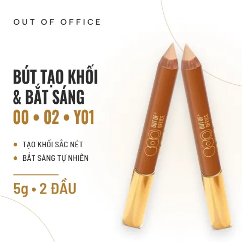 Bút Tạo Khối Và Bắt Sáng Out Of Office Contour & Highlight Duo Pencil 5g