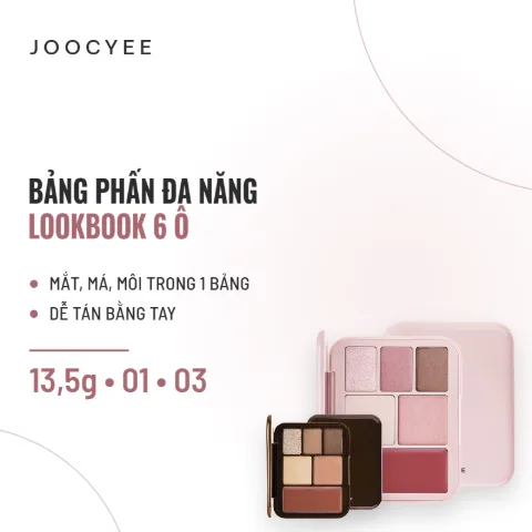 Bảng Phấn Đa Năng 6 Ô Joocyee Lookbook Palette