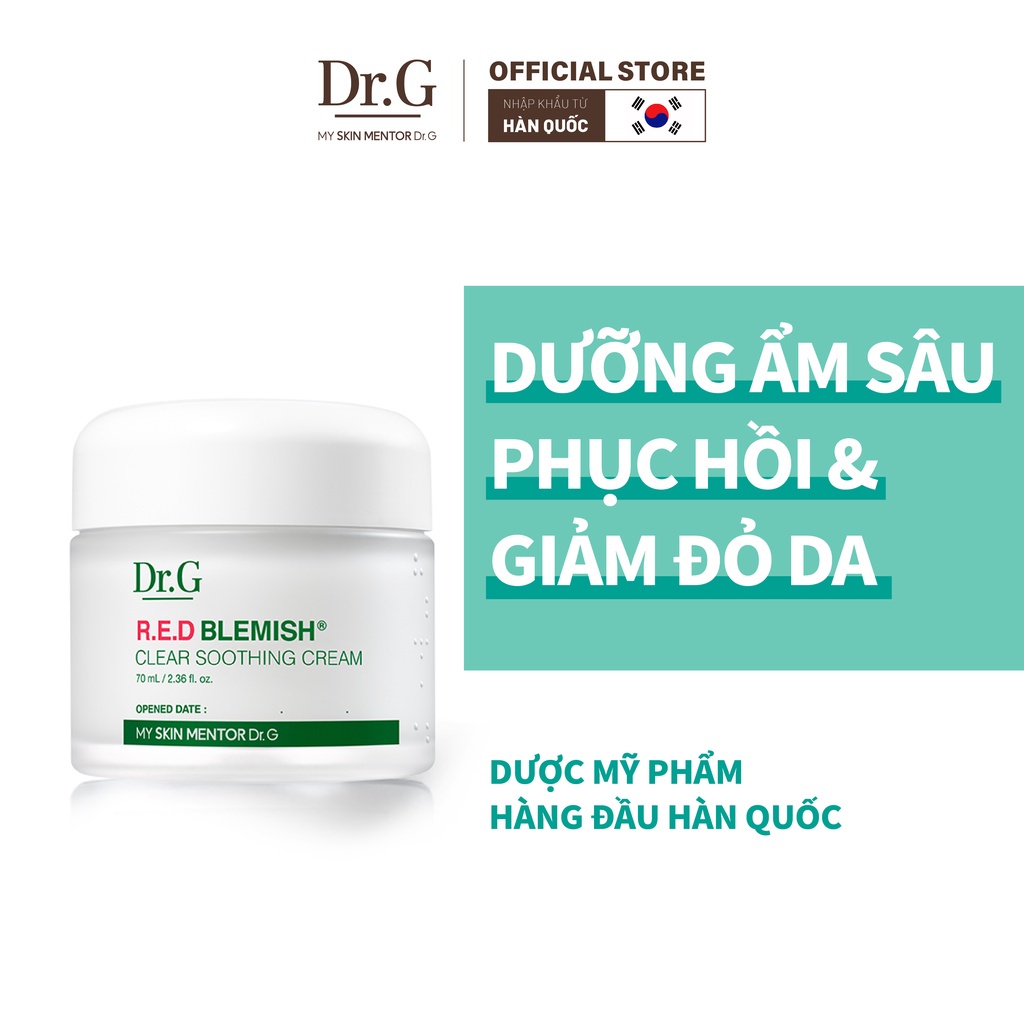 Kem Dưỡng Da Dr.G R.E.D Blemish Clear Soothing Cream 70ml