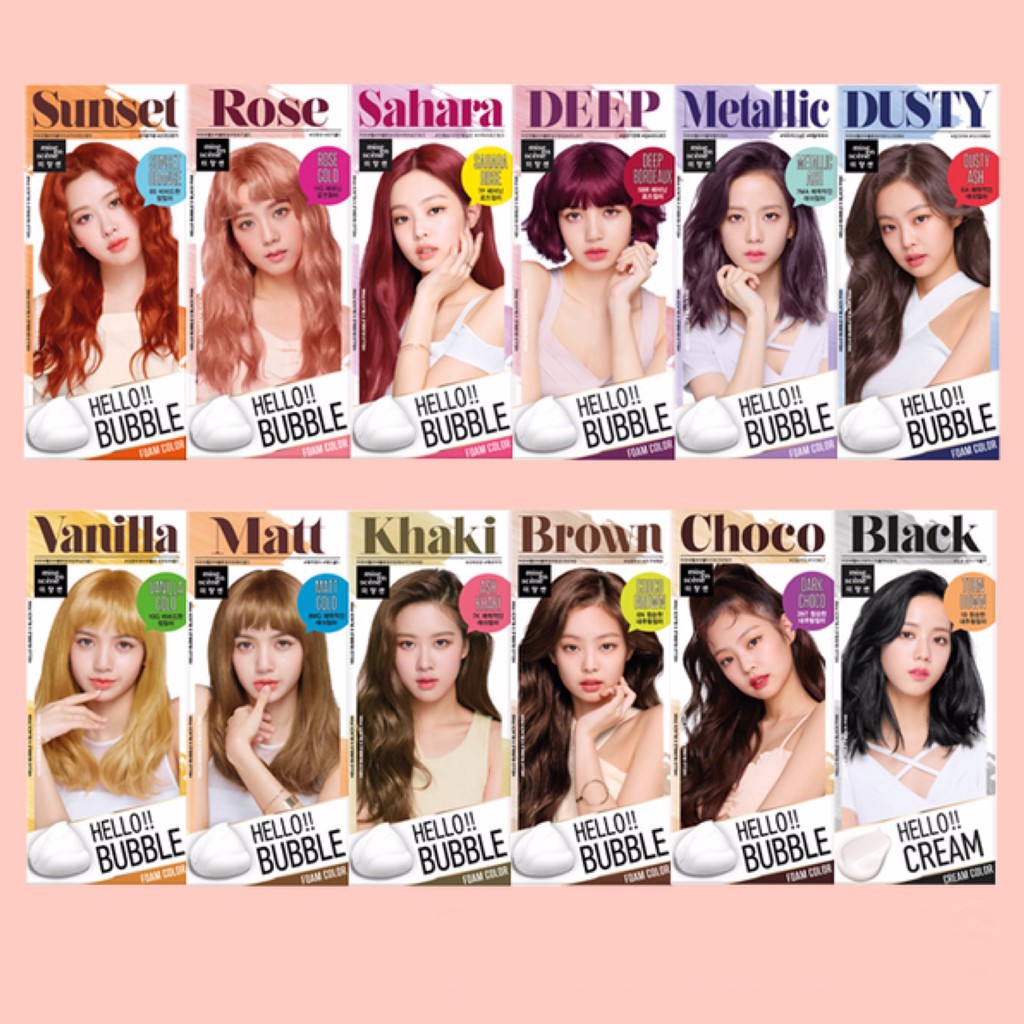 Thuốc Nhuộm Tóc Dạng Bọt Mise En Scene Hello Bubble X BlackPink