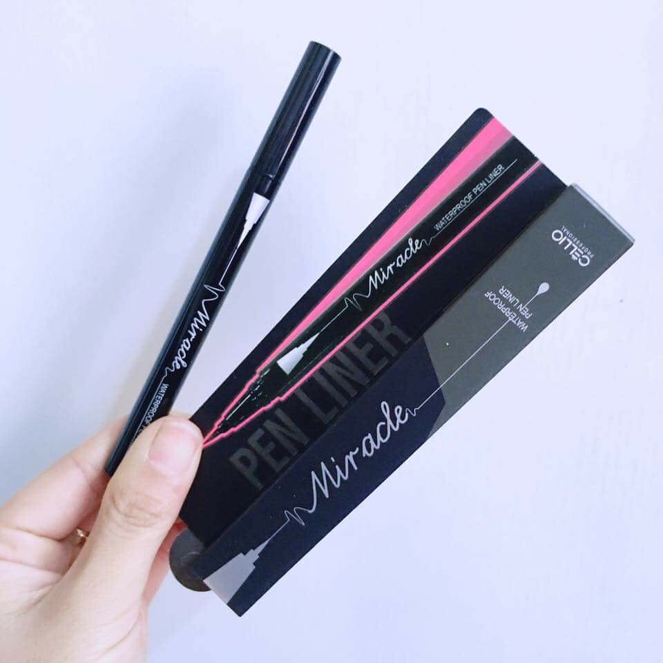 Kẻ Mắt Nước Không Trôi Cellio Miracle Waterproof Pen Liner