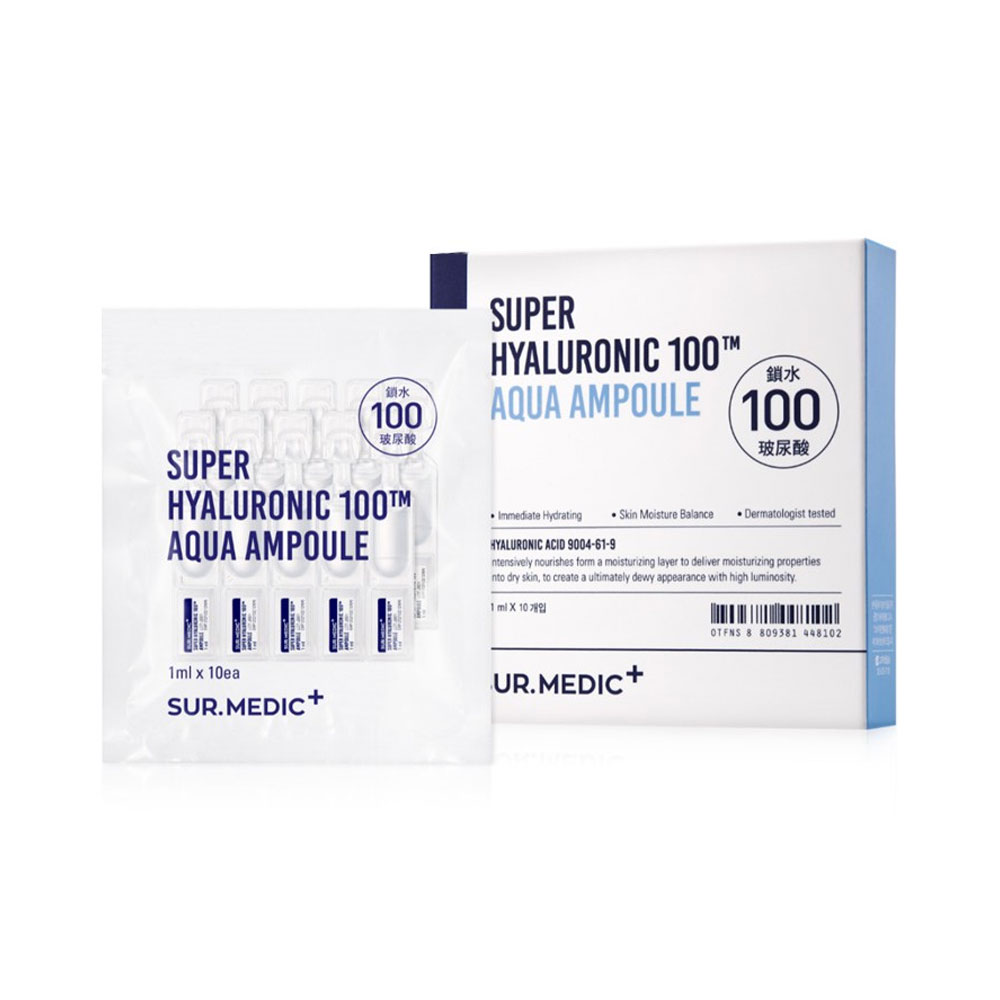 Tinh Chất Sur.Medic Super Hyaluronic 100 Aqua Ampoule