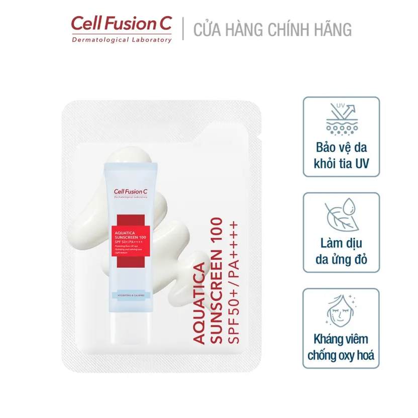 Kem Chống Nắng Cell Fusion C Cấp Ẩm Dịu Da Aquatica Suncreen