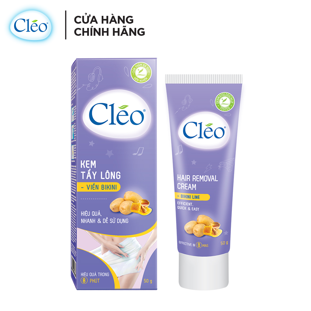 Kem Tẩy Lông Viền Bikini Cleo Từ Khoai Tây & Mật Ong 50g