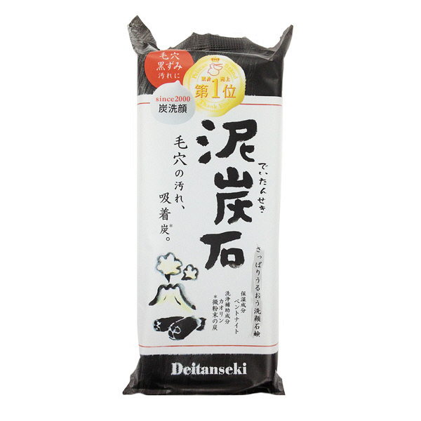 Xà Phòng Rửa Mặt Bằng Than Pelican Deitanseki Clay & Charcoal Facial 100g