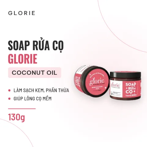 Soap Rửa Cọ Trang Điểm Glorie Brush Cleansing Soap 130g