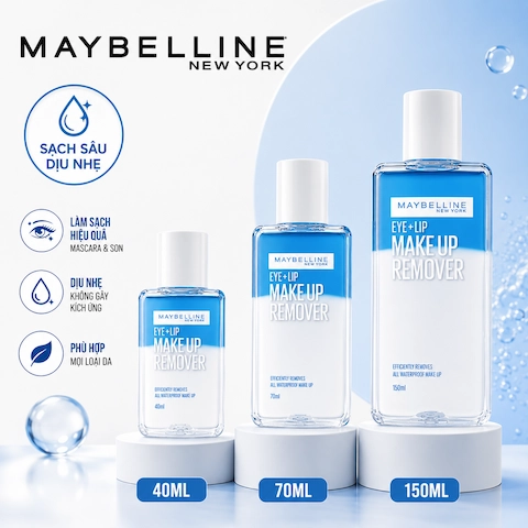 Nước Tẩy Trang Mắt Môi Maybelline New York Eye & Lip Make Up Remover