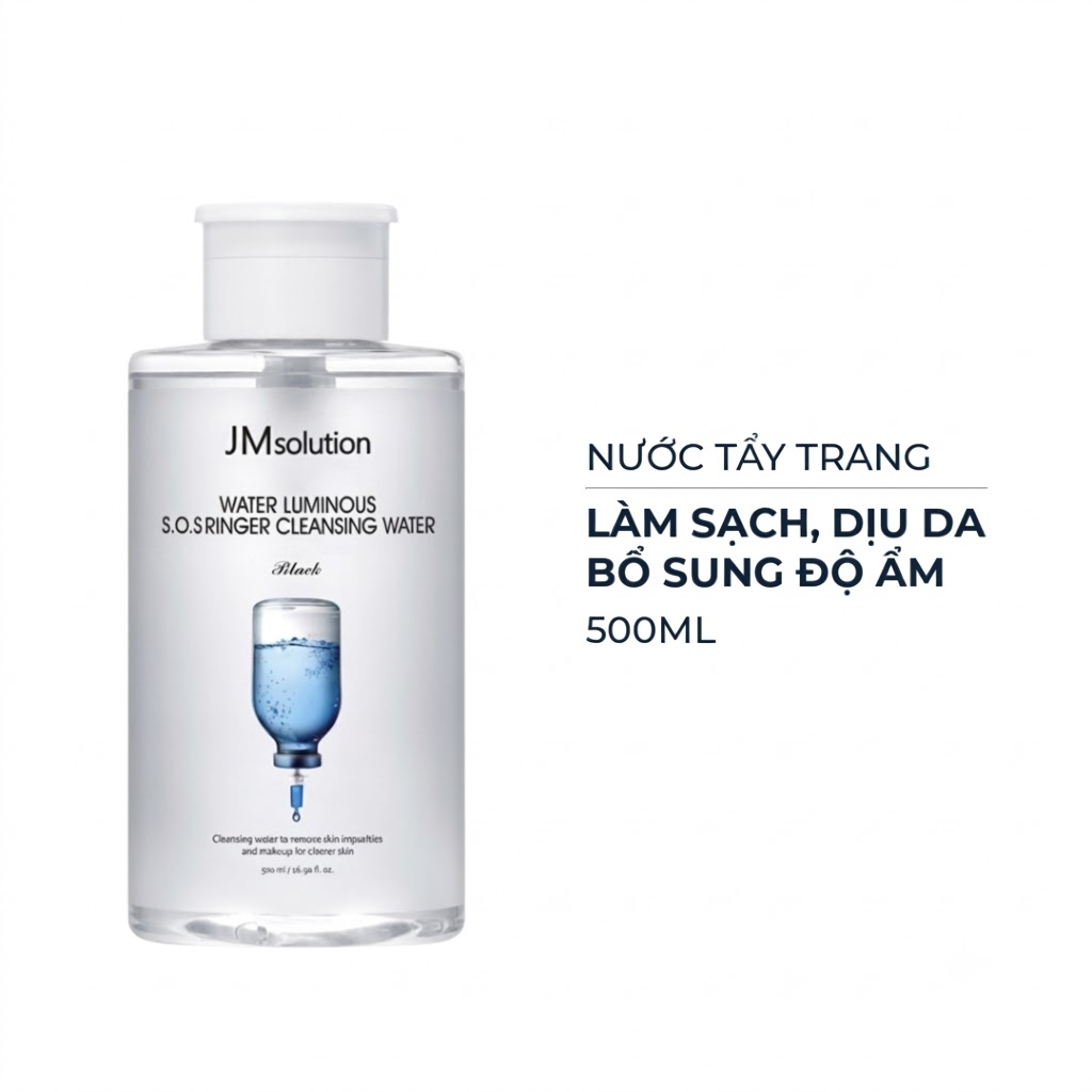 Nước Tẩy Trang JMSolution Làm Dịu Da Water Luminous S.O.S Ringer Cleansing Water