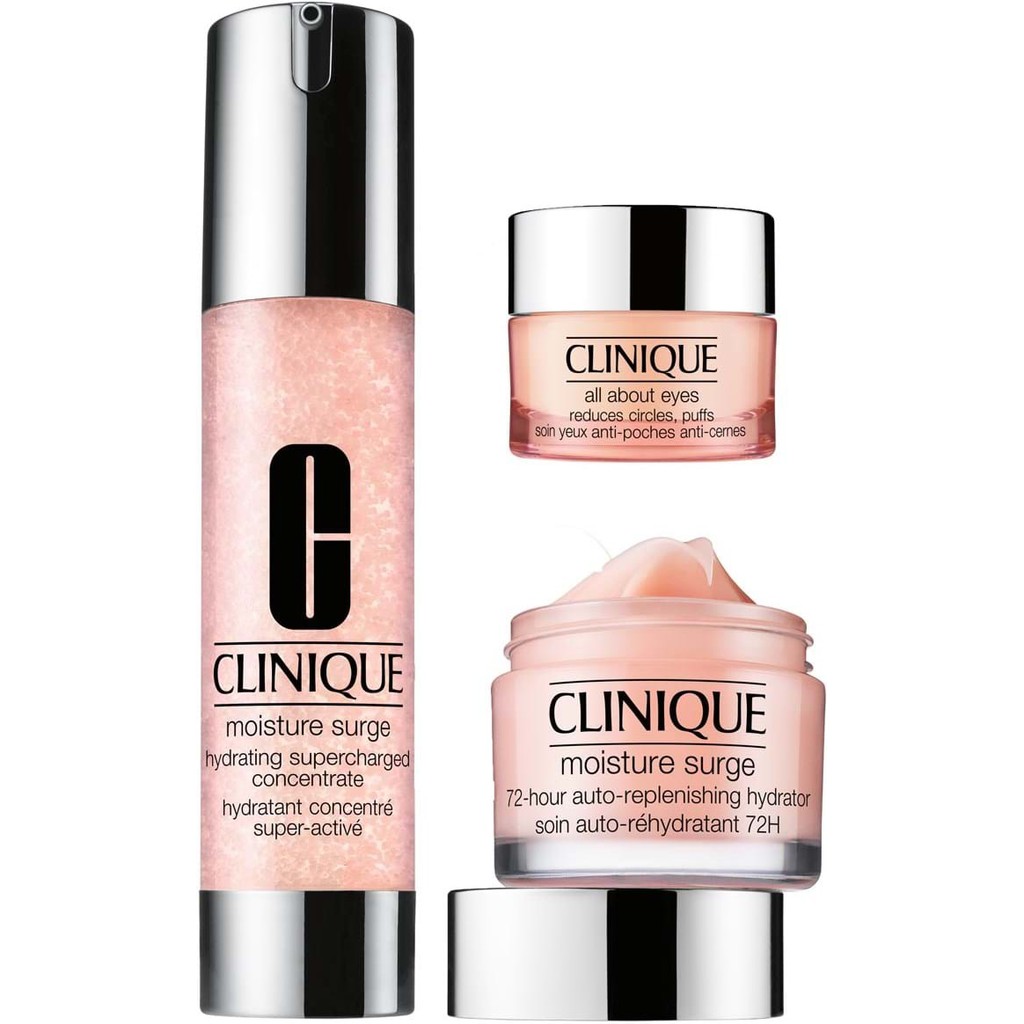 Set Clinique Moisture Surge: Moisture Surge Super Concentrate + Moisture surge eye + Moisture Surge 72H