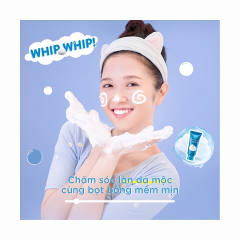 Sữa Rửa Mặt Senka Perfect Whip Chiết Xuất Tơ Tằm Trắng
