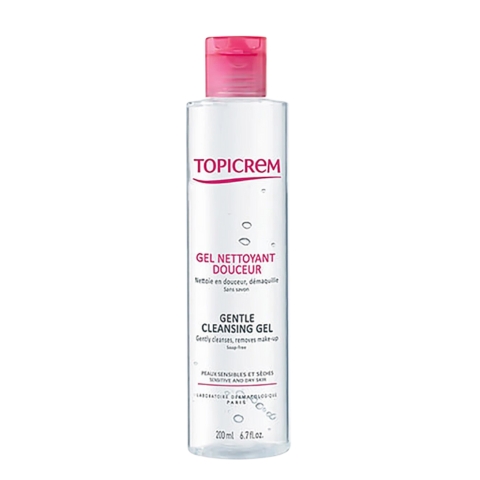 Gel Rửa Mặt Cho Da Khô Và Nhạy Cảm Topicrem Gentle Cleansing Gel 200ml [Việt Nữ]