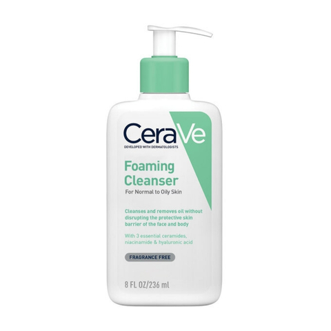 Sữa Rửa Mặt Cerave Sạch Sâu Cho Da Thường, Da Dầu Foaming Cleanser (Nhập Khẩu)