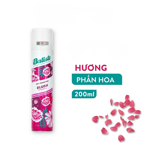 Gội Khô Batiste Dry Shampoo Blush Hương Hoa Quyến Rũ