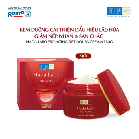 Kem Dưỡng Hada Labo Chuyên Biệt Cải Thiện Da Lão Hóa Pro-Aging Retinol B3 50g