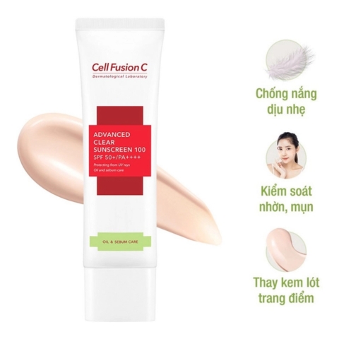 Kem Chống Nắng Cell Fusion C Advanced Clear Sunscreen