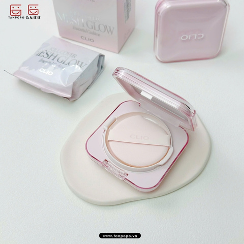 Phấn Nước 2 Lõi Căng Bóng Clio Kill Cover Mesh Glow Essential Cushion SPF50+15g