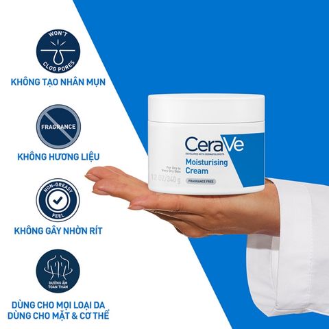 Kem Dưỡng Ẩm Dành Cho Da Khô Cerave Moisturising (Nhập Khẩu)