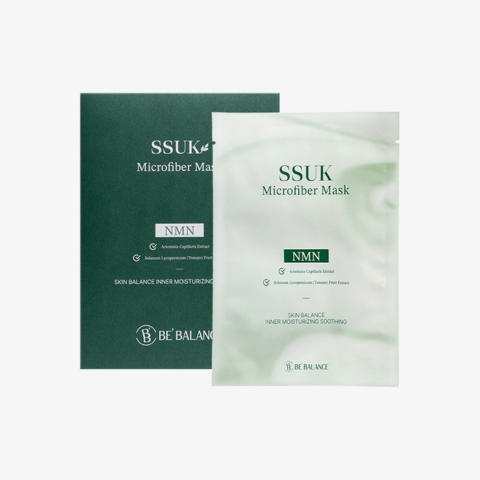 Mặt Nạ Vải Vi Sợi Ngải Cứu Cấp Ẩm, Làm Dịu, Chống Lão Hóa Be’Balance SSUK Microfiber Mask 30g