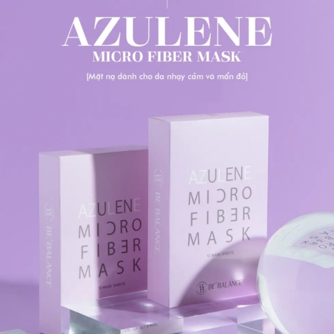 Mặt Nạ 3 Bước Làm Dịu Da Be' Balance Azulene Micro Fiber Mask (Tím)