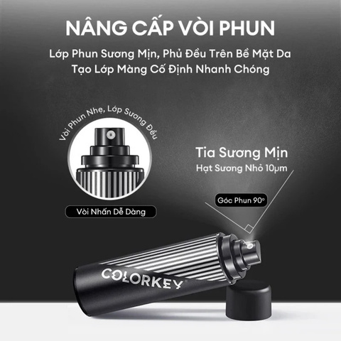 Xịt Khóa Nền Colorkey Airy Soft Matte Makeup Setting Spray (Mẫu Mới)