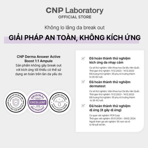 Tinh Chất Dưỡng Da CNP PDRN Derma Answer Active Boost Ampule