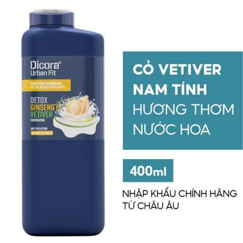 Sữa Tắm Dicora Urban Fit Detox Natural Extracts 400ml