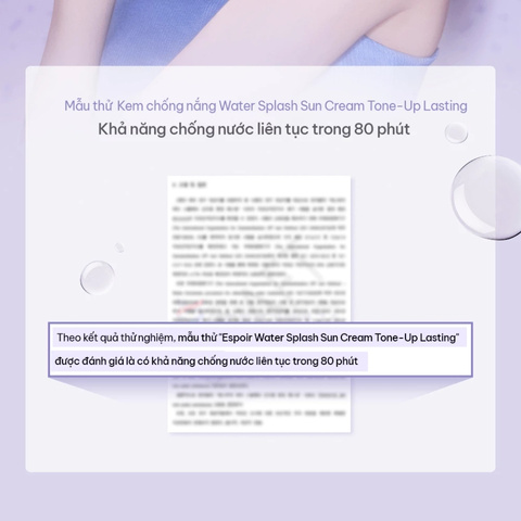 Kem Chống Nắng Nâng Tone Espoir Water Splash Tone Up Lasting Sun Cream SPF50+ 50ml