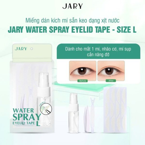 Miếng Dán Kích Mí Sẵn Keo Dạng Xịt Nước Jary Water Spray Eyelid Tape 120 Miếng