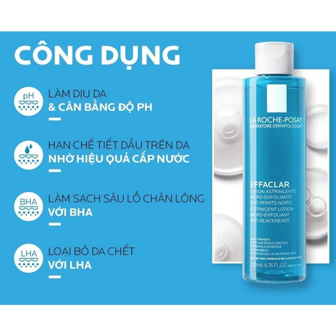 Nước Hoa Hồng La Roche-Posay Effaclar (Da Dầu) - 200ml [Nhập Khẩu)