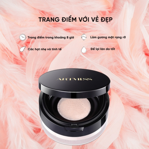 Phấn Phủ Trang Điểm Kiểm Soát Dầu 24h Artmiss Transparent Matter Powder 30g -T02
