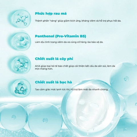 Mặt Nạ Giấy BNBG Calming Vita Genic Calming Jelly Mask Vita Cica Phục Hồi Da, Dưỡng Ẩm