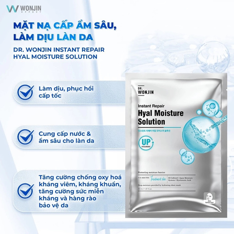 Mặt Nạ Cấp Ẩm Cấp Tốc Dr Wonjin Instant Repair Hyal Moisture Solution 30ml