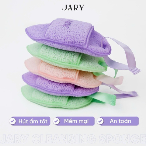 Miếng Rửa Mặt Bọt Biển Jary Cleansing Sponge