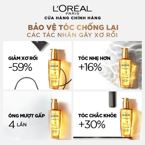 Dầu Dưỡng Tóc Tinh Dầu Hoa Tự Nhiên L'Oreal Elseve Extraodinary Oil
