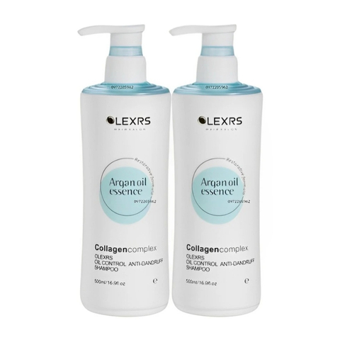 Bộ Gội Xả Olexrs Argan Oil Essence Collagen Complex Kiềm Dầu, Trị Gàu 2024 (Xanh)