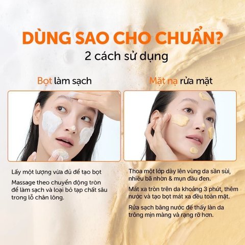 Sữa Rửa Mặt Klairs Dưỡng Sáng, Cải Thiện Lỗ Chân Lông Freshly Juiced Vitamin Mask Cleanser 150ml