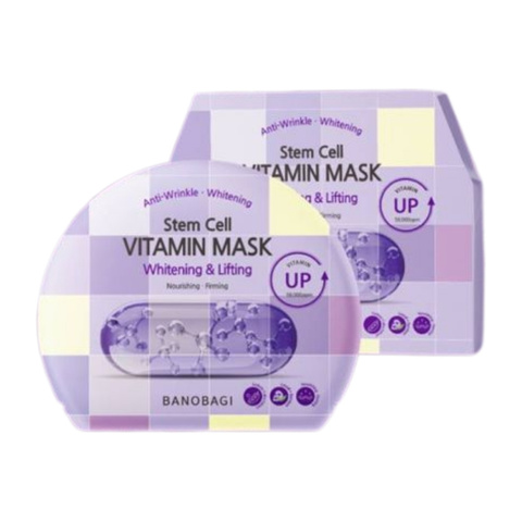 Mặt Nạ Giấy Banobagi Stem Cell Vitamin Mask Whitening & Lifting (Dưỡng Sáng, Săn Chắc Da)