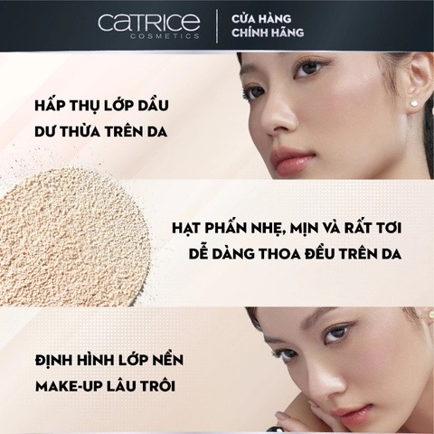 Phấn Phủ Dạng Bột Catrice True Skin Mineral Loose Powder 4,5g - 010 Transparent Malt