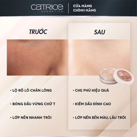 Phấn Phủ Dạng Bột Catrice True Skin Mineral Loose Powder 4,5g - 010 Transparent Malt