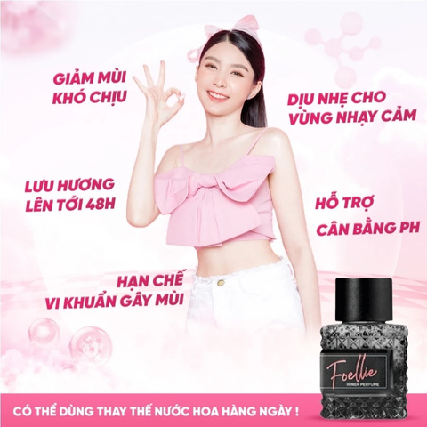 Nước Hoa Vùng Kín Foellie 10ml (Nhập Khẩu) - Bijou (Đen)