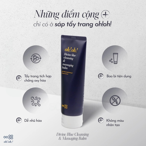 Sáp Tẩy Trang Oh!Oh! Divine Blue Cleansing & Massaging Balm 30ml