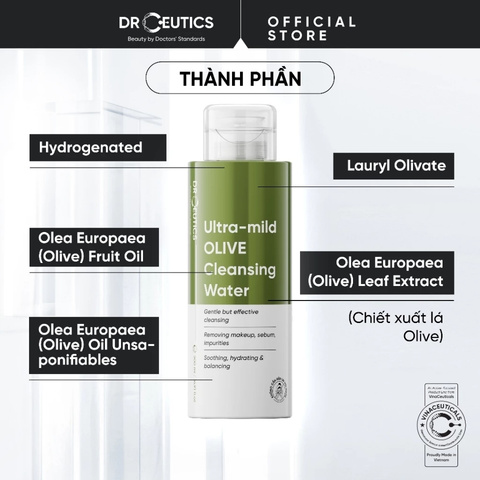 Nước Tẩy Trang DrCeutics Ultra-Mild Olive Cleansing Water