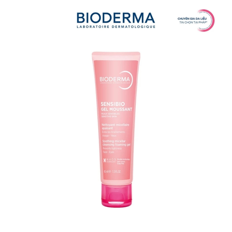 Gel Rửa Mặt Tạo Bọt Cho Da Nhạy Cảm Bioderma Sensibio Gel Moussant (Nhập Khẩu) (Mẫu Mới)
