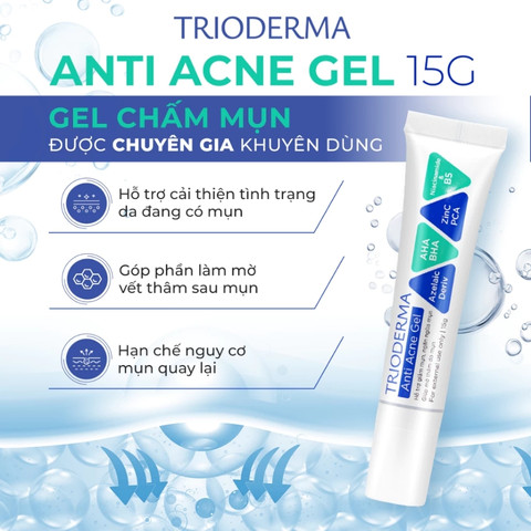 Gel Chấm Mụn Trioderma Anti Acne Gel 15g