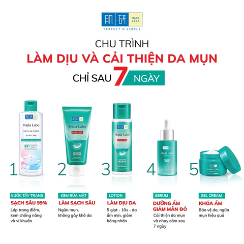 Serum Dưỡng Ẩm Cho Da Mụn, Nhạy Cảm Hada Labo Acne Care Calming 30ml
