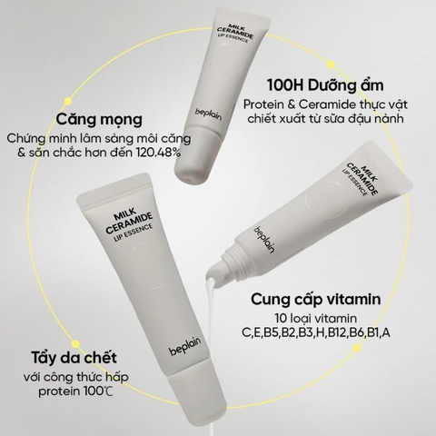 Tinh Chất Dưỡng Môi Beplain Milk Ceramide Lip Essence 10g