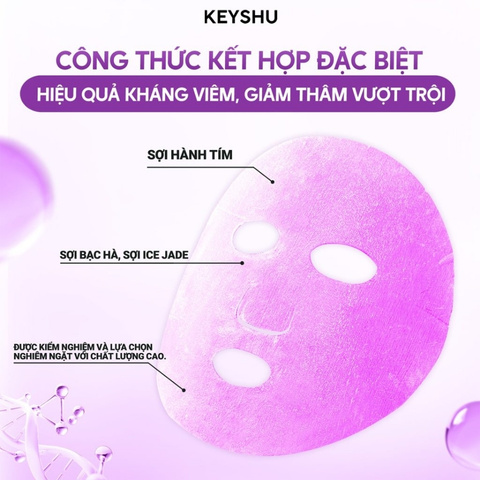 Mặt Nạ Sợi Keyshu Bioessence Mask 0 GLB 30ml (Mẫu Mới) - Botanic (Hành Tím)