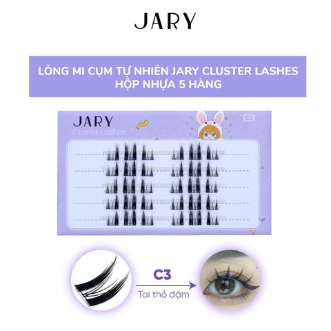 Mi Giả Cụm Tự Nhiên Jary Cluster Lashes (5 Hàng) (Không Có Keo)